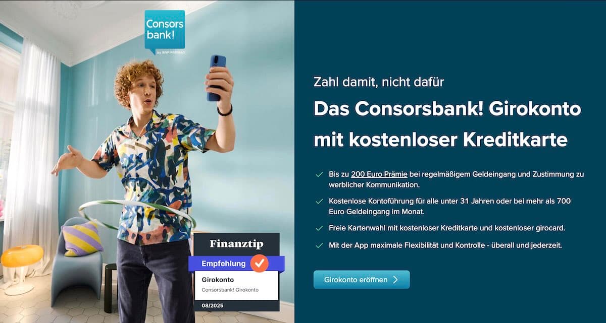 Screenshot für Konto eröffnen