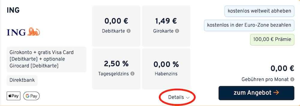Screenshot für Angebot finden